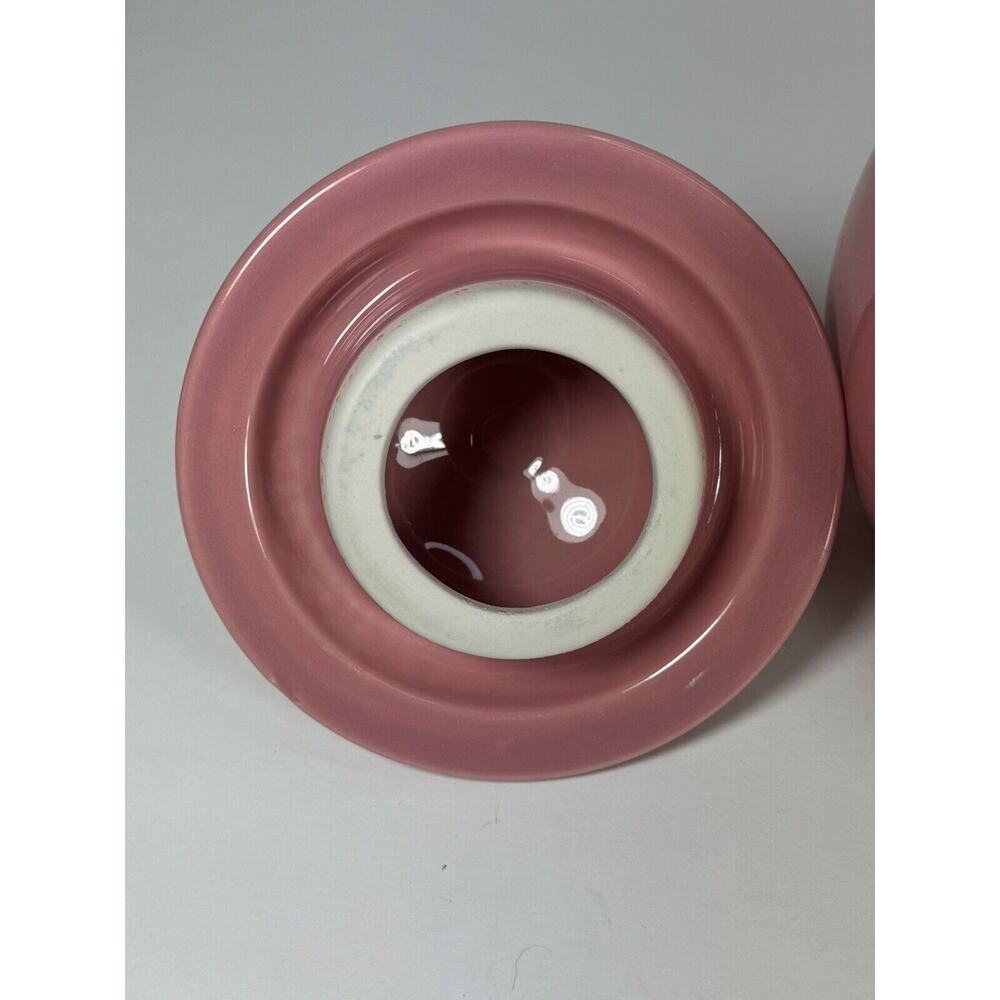 Fiesta Ware Rose Pink Teapot ROUND CIRCLE HANDLE - Picture 8 of 13